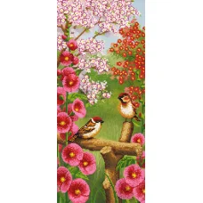 SI-581 Синицы и цветы. Схема для вышивки бисером СвитАрт