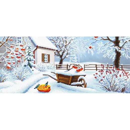 SI-598 (24*55) Зимний сад. Схема для вышивки бисером СвитАрт