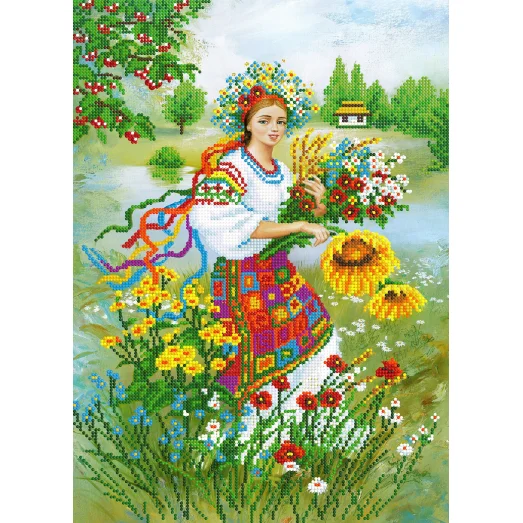 SI-631(А3) Украинка Схема для вышивки бисером СвитАрт