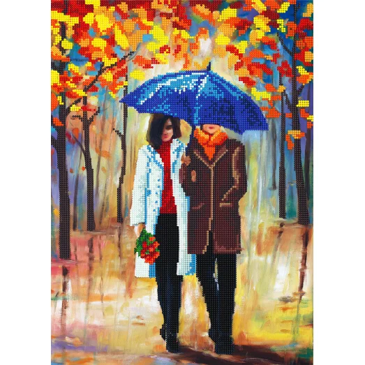 SI-808 (А3) Пара на прогулке. Схема для вышивки бисером СвитАрт