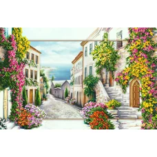 SI-827а (А2) Цветущая улица. Схема для вышивки бисером СвитАрт