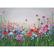 SI-883 (А3) Цветочное поле. Схема для вышивки бисером СвитАрт