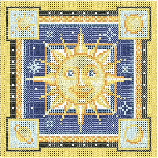 ФПК-5015 Сила ночных светил. Солнце. Схема для вышивки бисером Феникс