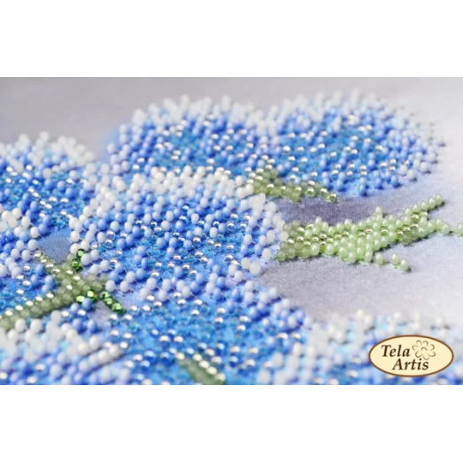 НГ-051 Синие пушистики. Набор для вышивки бисером. Тела Артис