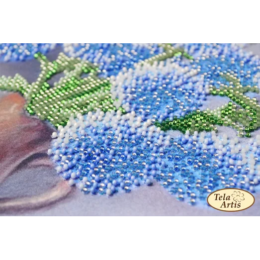 НГ-051 Синие пушистики. Набор для вышивки бисером. Тела Артис