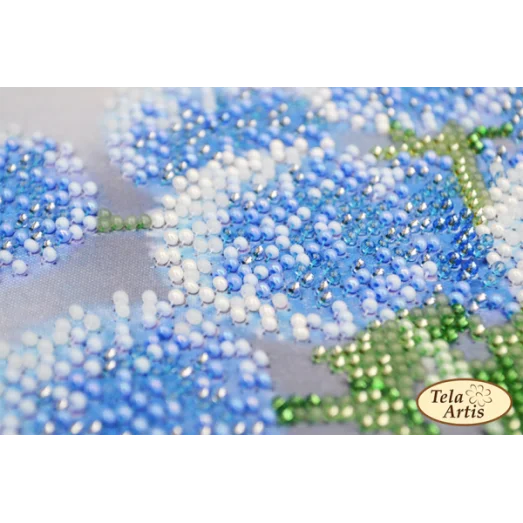 НГ-051 Синие пушистики. Набор для вышивки бисером. Тела Артис