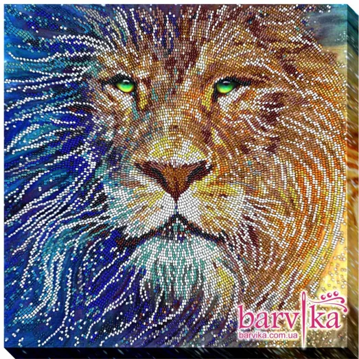 А-0292 Лев. Набор для вышивки бисером ТМ Барвика