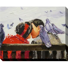 К-0026 Любовь и голуби. Схема для вышивки бисером ТМ Барвика