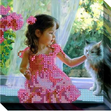 К-0084 На окошке. Схема для вышивки бисером ТМ Барвика