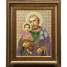 СЙІ Святой Иосиф с Иисусом. Схема для вышивки бисером БС Солес