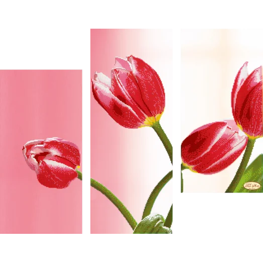 СК-002 Этюд в алых тонах. Схема для вышивки бисером ТМ Тела Артис