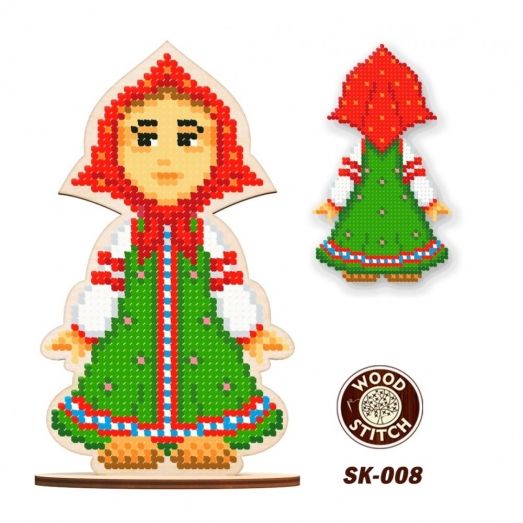 SK-008 Внучка. Серия сказки. Заготовка под вышивку бисером. ТМ WoodStitch