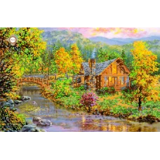 СЛ-3082 Золотая осень. Схема для вышивки бисером ТМ Миледи