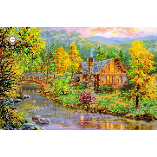 СЛ-3082 Золотая осень. Схема для вышивки бисером ТМ Миледи