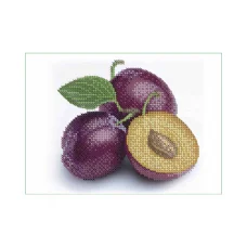 А5-Д-143 Сливы. Схема для вышивки бисером ТМ Acorns