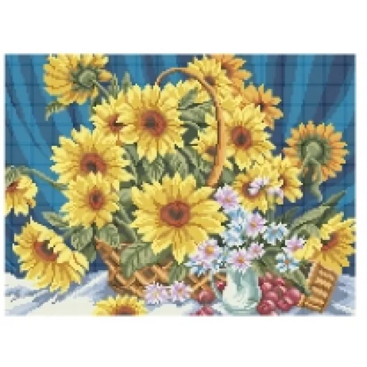 ЧВ-5305 Натюрморт с подсолнухами. Схема для вышивки бисером. Бисерок