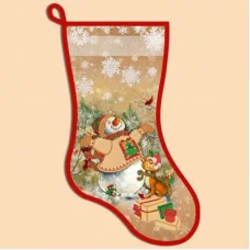 СН-2007 Счастливый день. Новогодний сапожок для вышивки бисером ТМ Маричка