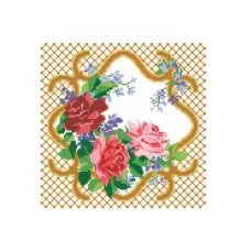 С-Соблазн (белая) Заготовка на перед сумки для вышивки. Красуня