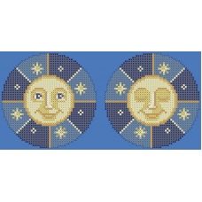 ФПК-5045 Ёлочная игрушка-солнце. Схема для вышивки бисером Феникс 
