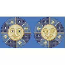 ФПК-5045 Ёлочная игрушка-солнце. Схема для вышивки бисером Феникс 