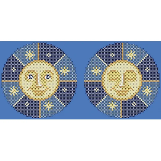 ФПК-5045 Ёлочная игрушка-солнце. Схема для вышивки бисером Феникс 