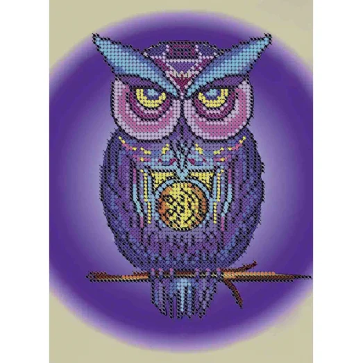А5-Д-093 Сова. Схема для вышивки бисером ТМ Acorns