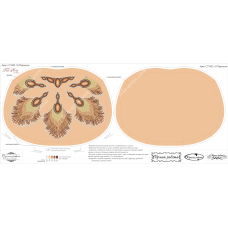 СТ-002 (1) Перышки. Заготовка для вышивки бисером. ТМ Тела Артис