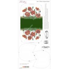 СТ-004 (1) Маковая феерия. Заготовка для вышивки бисером. ТМ Тела Артис