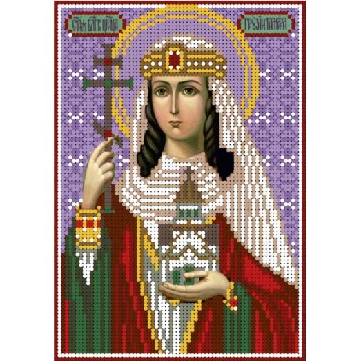 А5-И-119 Святая царица Грузии Тамара. Схема для вышивки бисером ТМ Acorns