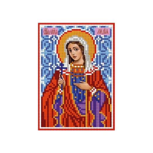 А6-И-104 Святая мученица Лидия. Схема для вышивки бисером ТМ Acorns