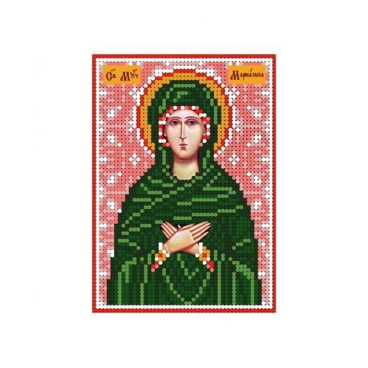 А6-И-112 Святая мученица Мариамна (Марьяна). Схема для вышивки бисером ТМ Acorns