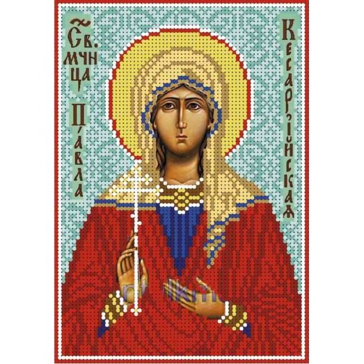 А5-И-362 Святая мученица Павла Кесарийская. Схема для вышивки бисером ТМ Acorns