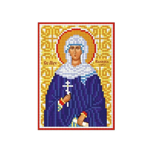 А6-И-127 Святая мученица Валерия. Схема для вышивки бисером ТМ Acorns