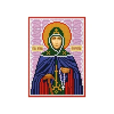 А6-И-090 Святая преподобная Евфросиния. Схема для вышивки бисером ТМ Acorns