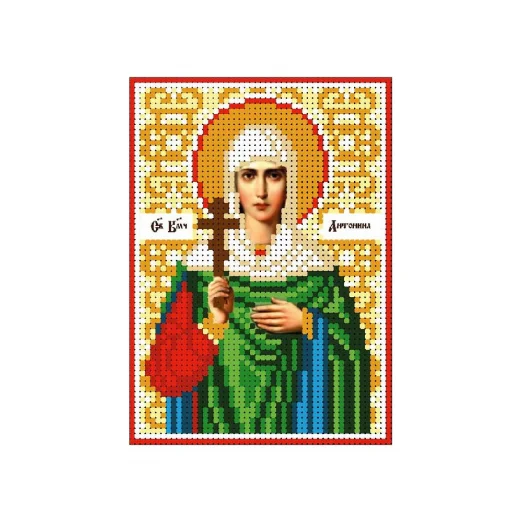 А6-И-089 Святая великомученица Антонина. Схема для вышивки бисером ТМ Acorns