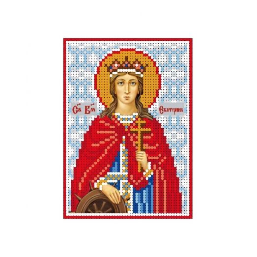 А6-И-091 Святая великомученица Екатерина. Схема для вышивки бисером ТМ Acorns