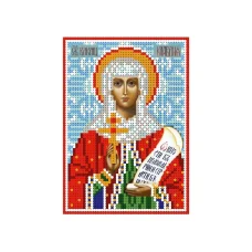 А6-И-101 Святая великомученица Клавдия. Схема для вышивки бисером ТМ Acorns