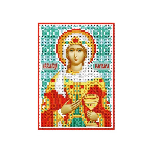 А6-И-128 Святая великомученица Варвара. Схема для вышивки бисером ТМ Acorns