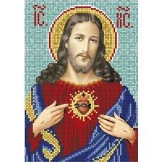 А5-И-235 Святое Сердце Иисуса. Схема для вышивки бисером ТМ Acorns