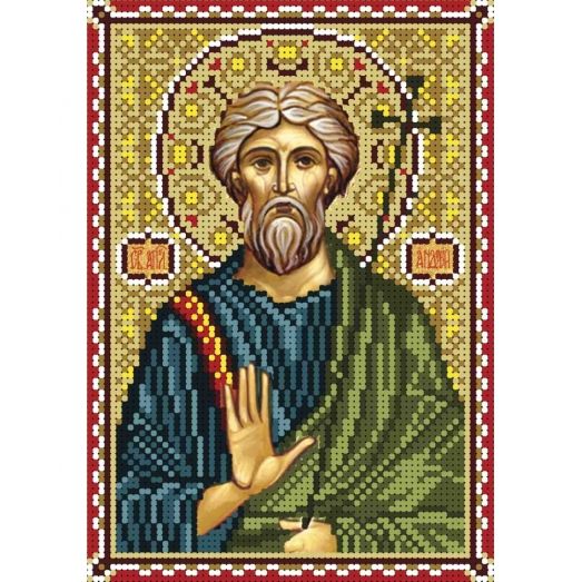 А5-И-140 Святой апостол Андрей. Схема для вышивки бисером ТМ Acorns