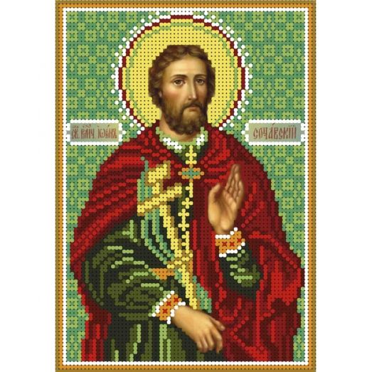 А5-И-163 Святой Иоанн Сочавский. Схема для вышивки бисером ТМ Acorns