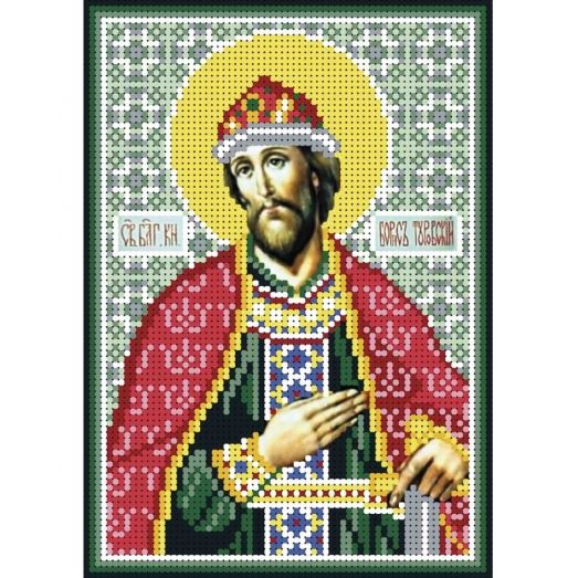 А5-И-146 Святой князь Борис. Схема для вышивки бисером ТМ Acorns