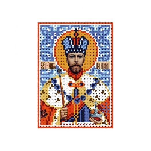 А6-И-072 Святой мученик царь Николай ІІ. Схема для вышивки бисером ТМ Acorns