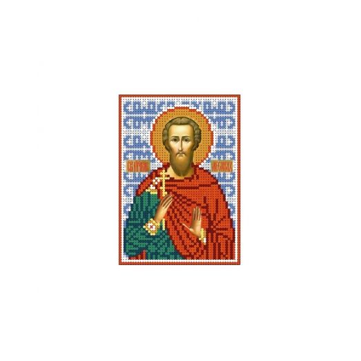 А6-И-057 Святой мученик Леонид. Схема для вышивки бисером ТМ Acorns