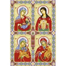 А4-И-509 Святой образ Радость материнства. Схема для вышивки бисером ТМ Acorns