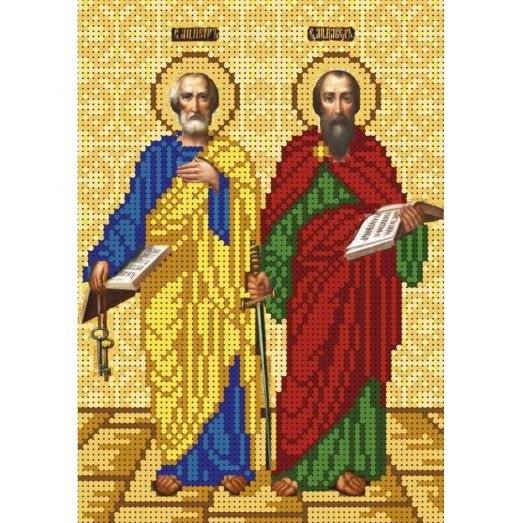 А5-И-488 Святые апостолы Петр и Павел. Схема для вышивки бисером ТМ Acorns