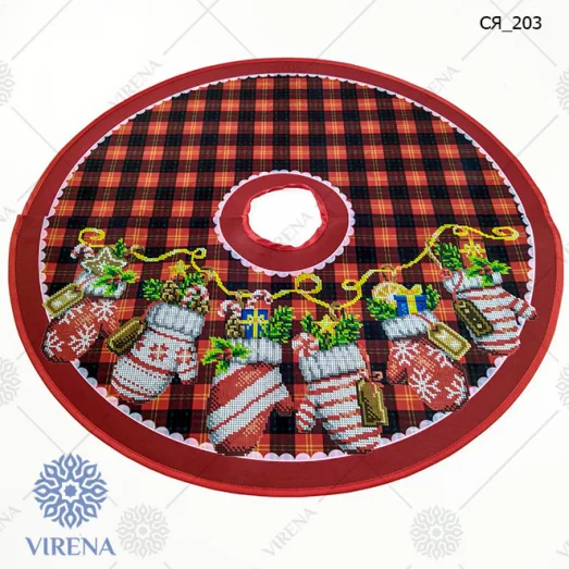 СЯ_203 Пошитая юбка под ёлку для вышивки. ТМ Вирена