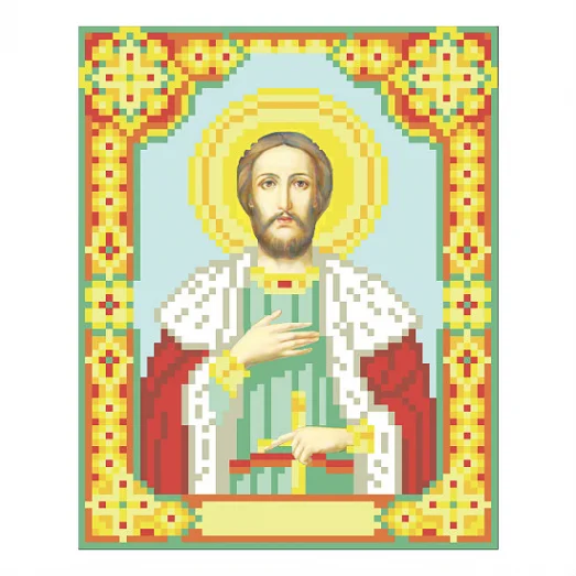 Т-0236 Святой князь Александр. Схема для вышивки бисером. ТМ ВДВ