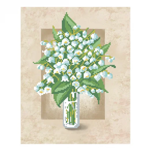 Т-0404 Ландыш. Схема для вышивки бисером. ТМ ВДВ