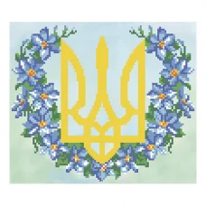 Т-0421 Герб с барвинком. Схема для вышивки бисером. ТМ ВДВ